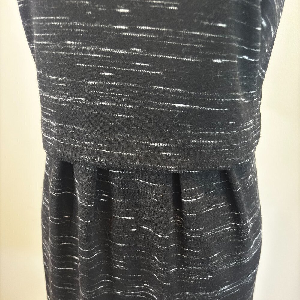 Ann Taylor Black Textured Sleeveless Sheath Dress | Women’s 4P Petite - Picture 6 of 10